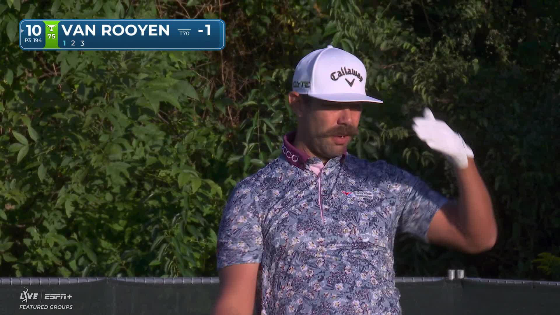 Erik van Rooyen sinks birdie putt on at Sanderson Farms