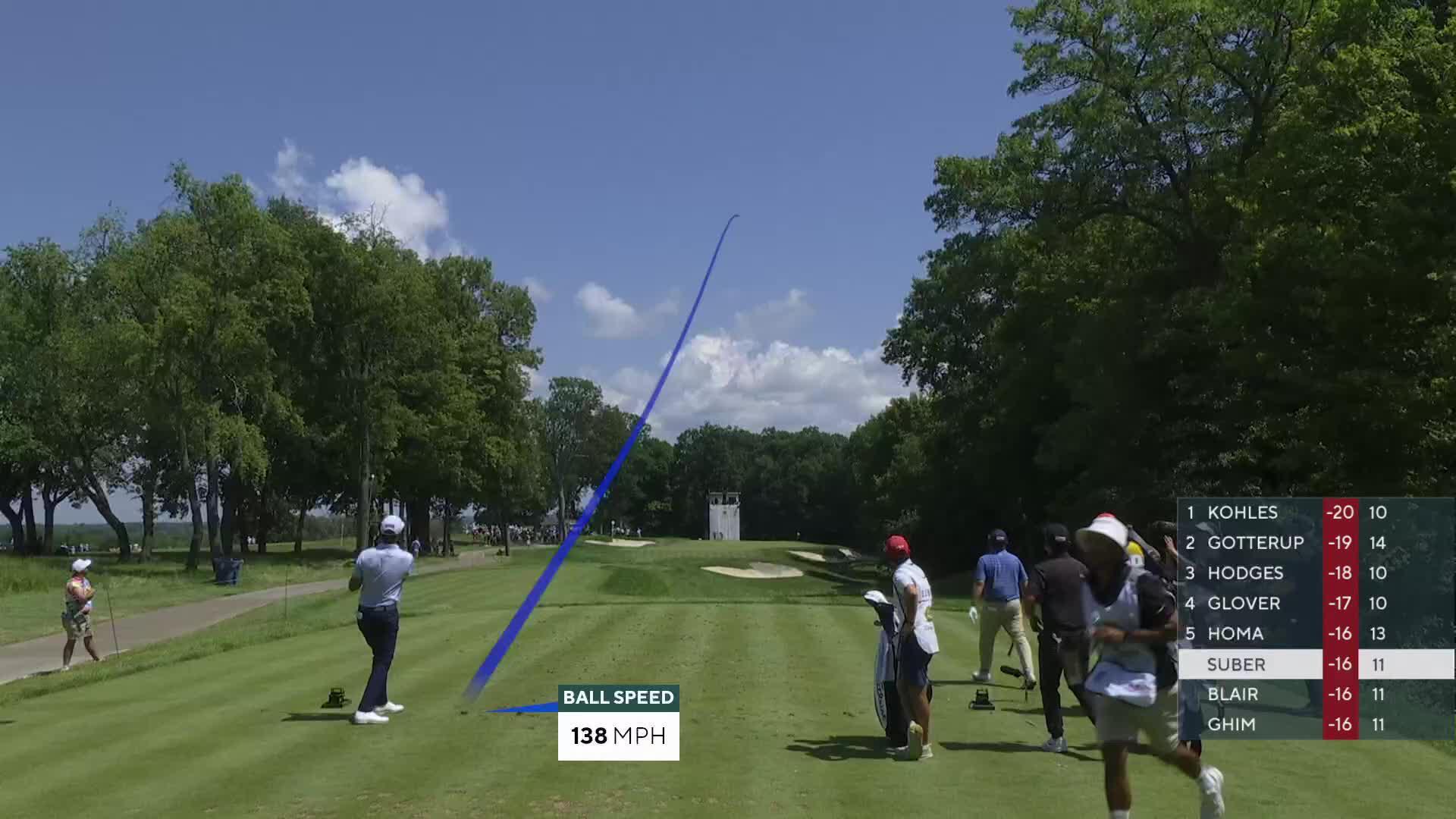 Jackson Suber hits tee shot to 7 feet, sets up birdie on No. 12 at John Deere