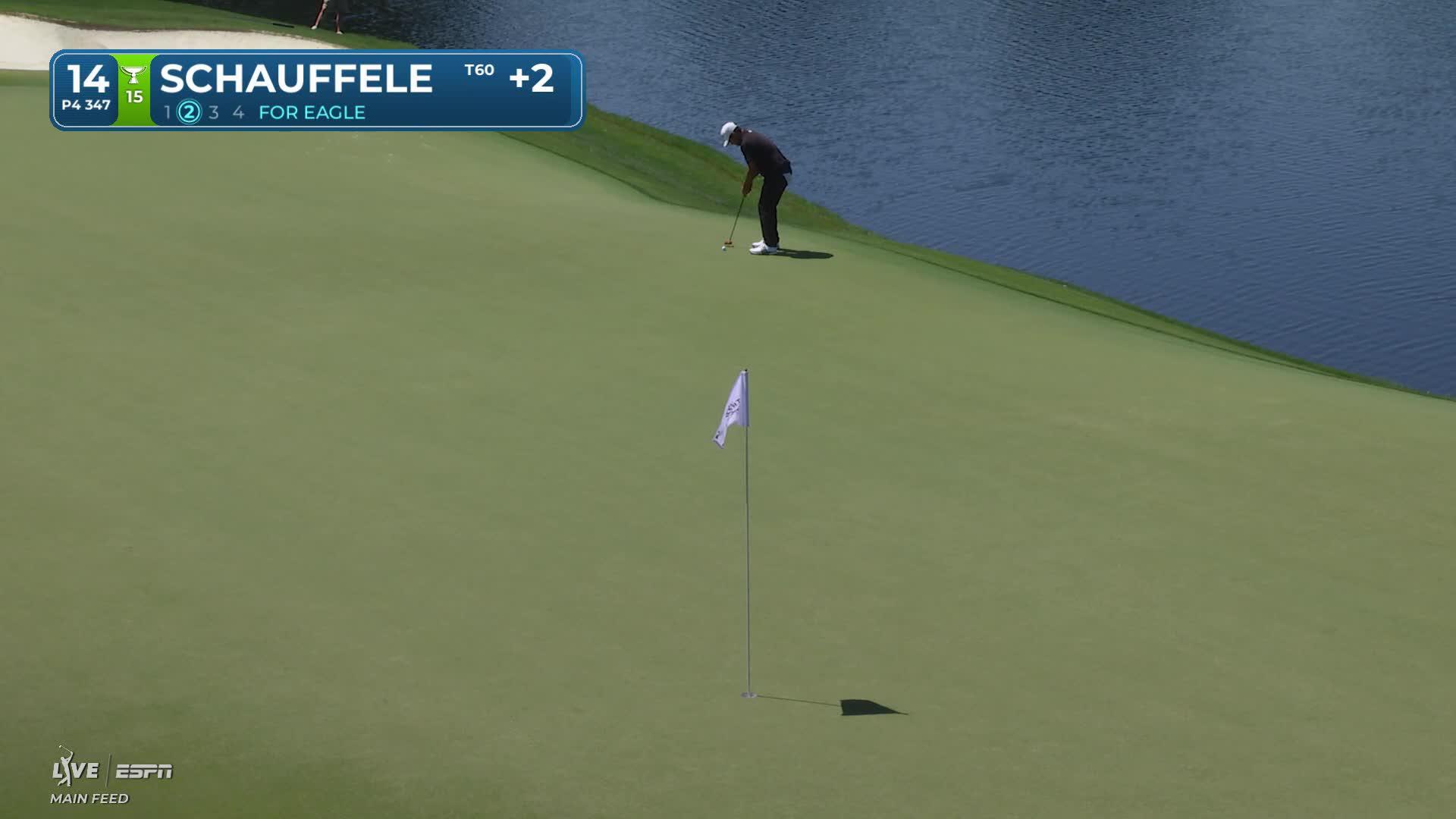 Xander Schauffele's drive sets up birdie on No. 14 at Truist Championship