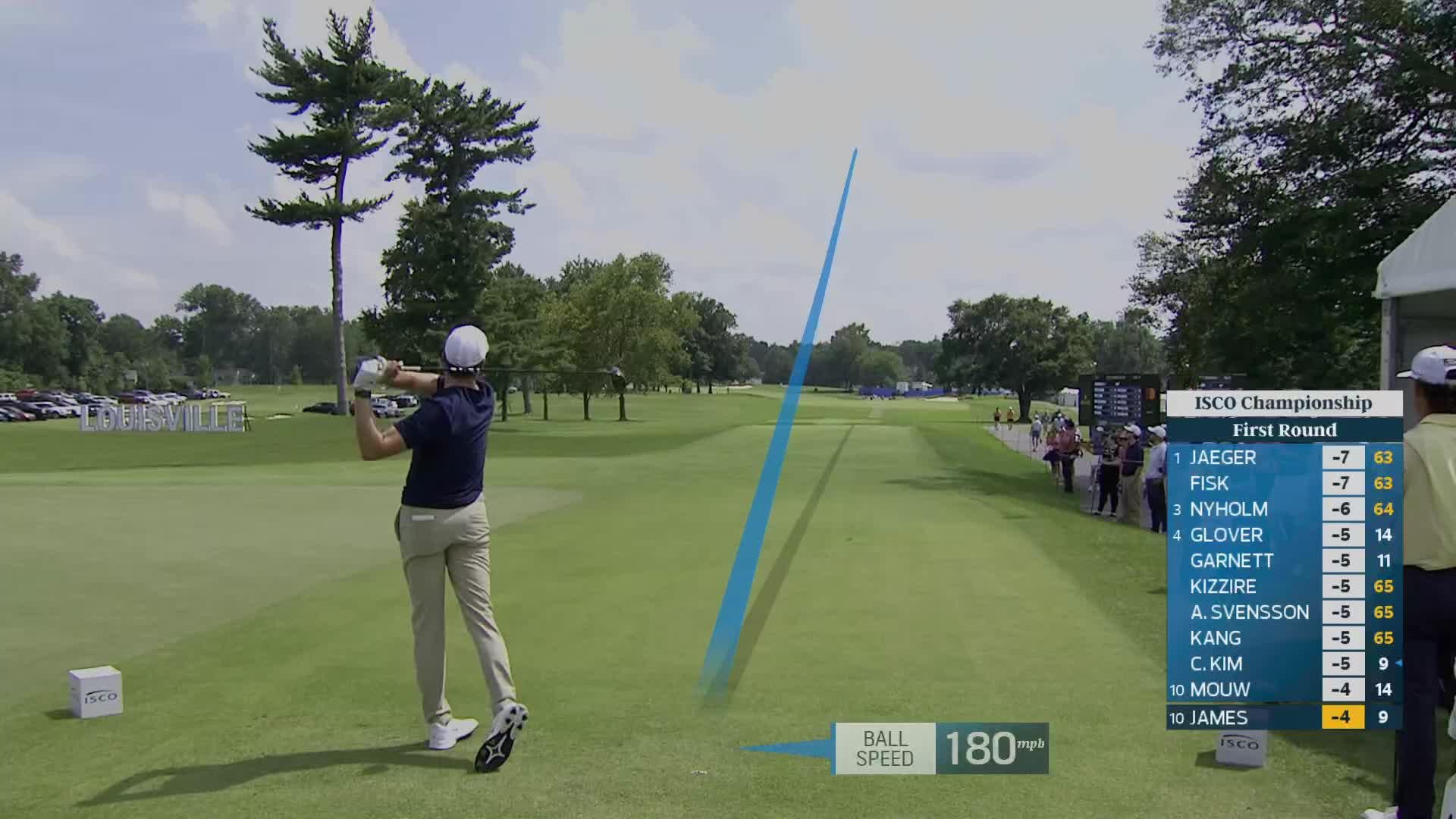 Benjamin James reaches par-5 No. 10 in two, makes eagle at ISCO Championship