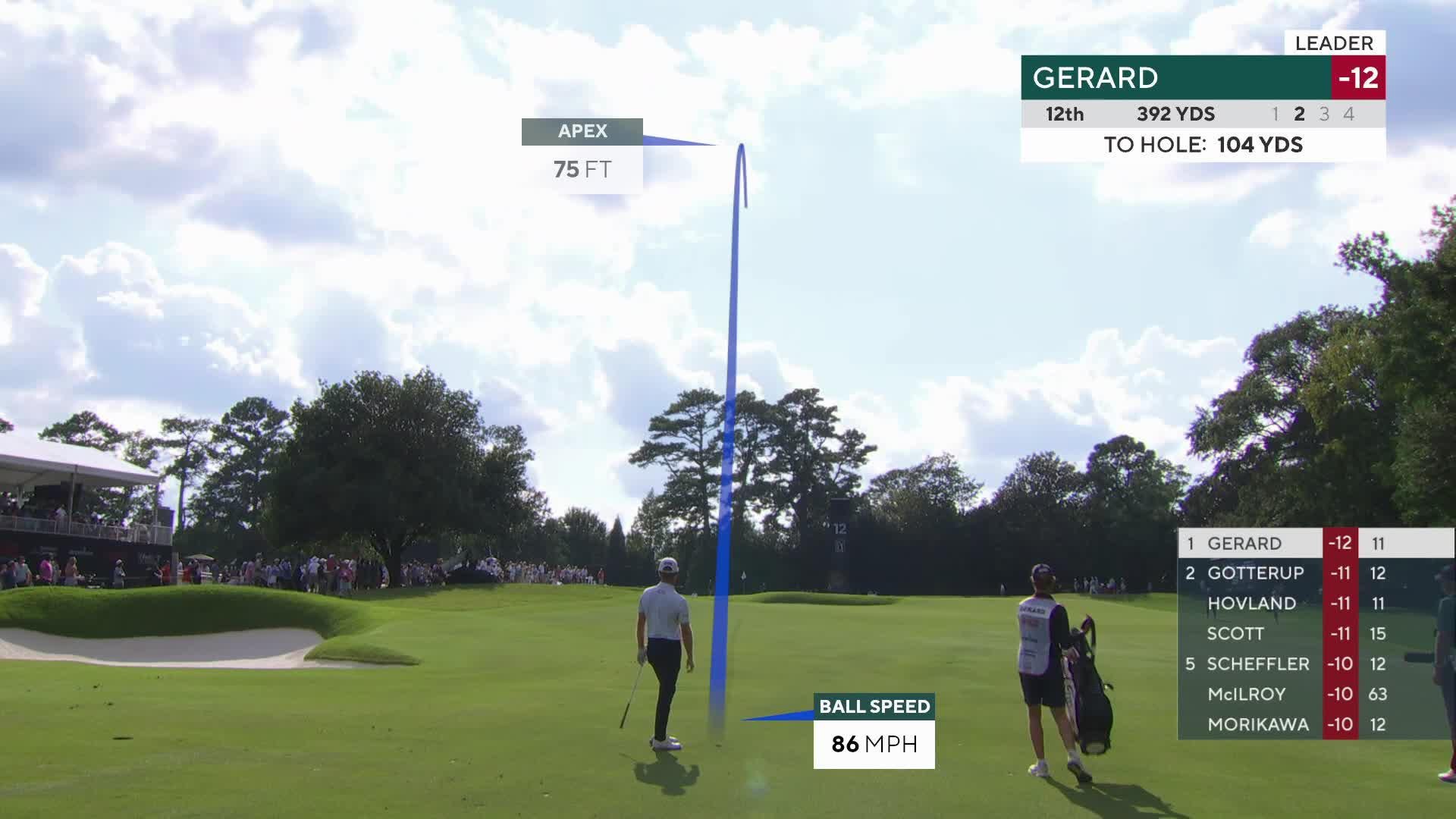 Ryan Gerard's 101-yard approach sets up birdie on No. 12 at TOUR Championship
