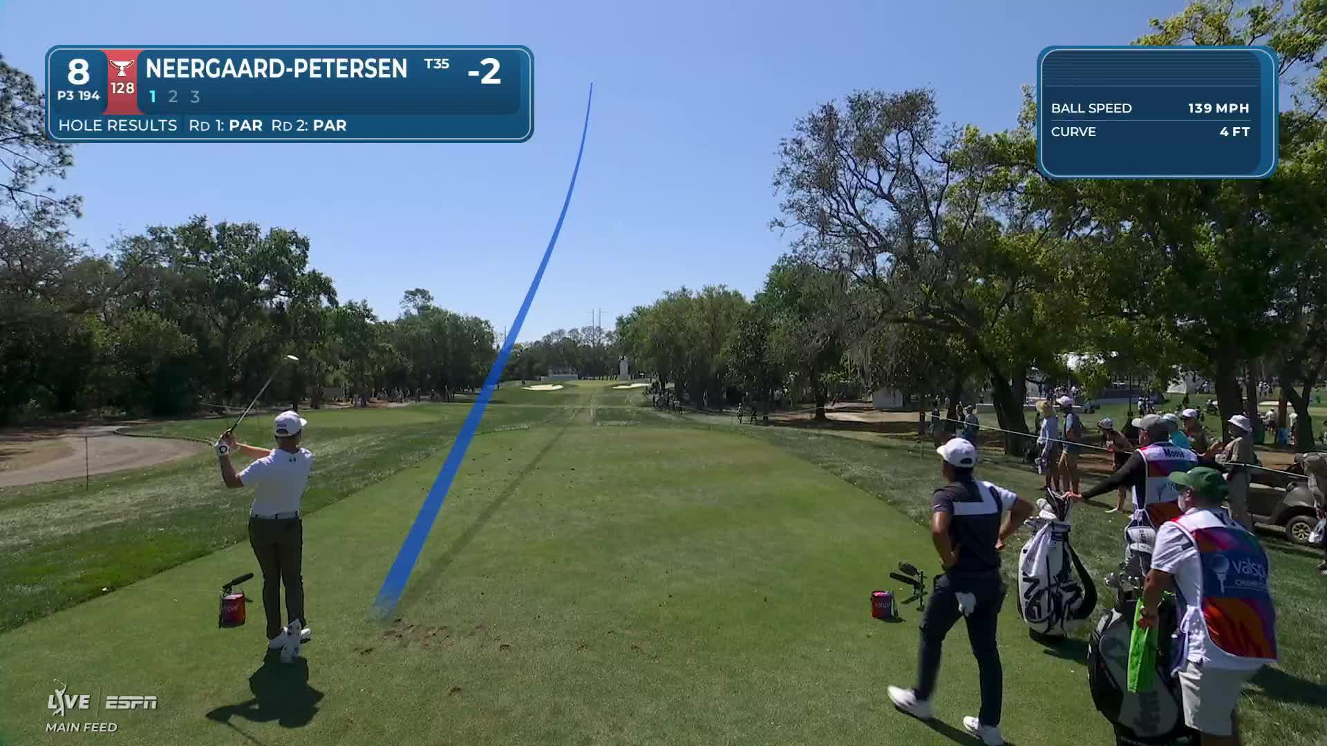 Rasmus Neergaard-Petersen hits 196-yard drive to 4 feet, nearly aces No. 8 at Valspar
