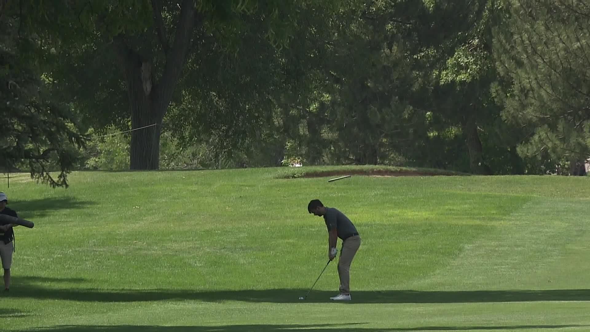 Ollie Schniederjans makes birdie on No. 15 at Utah Championship