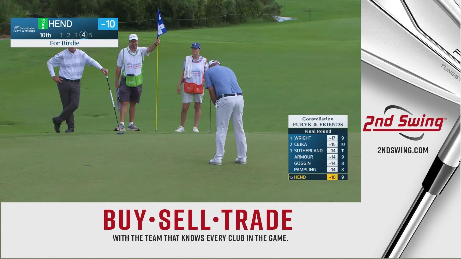 Scott Hend makes birdie on No. 10 at Constellation FURYK & FRIENDS