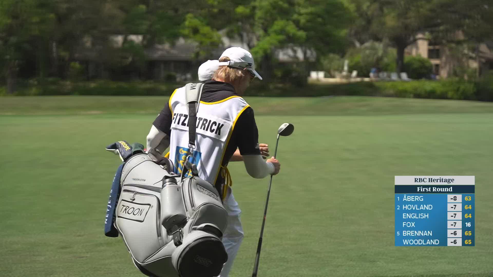 Matt Fitzpatrick makes birdie on No. 5 at RBC Heritage