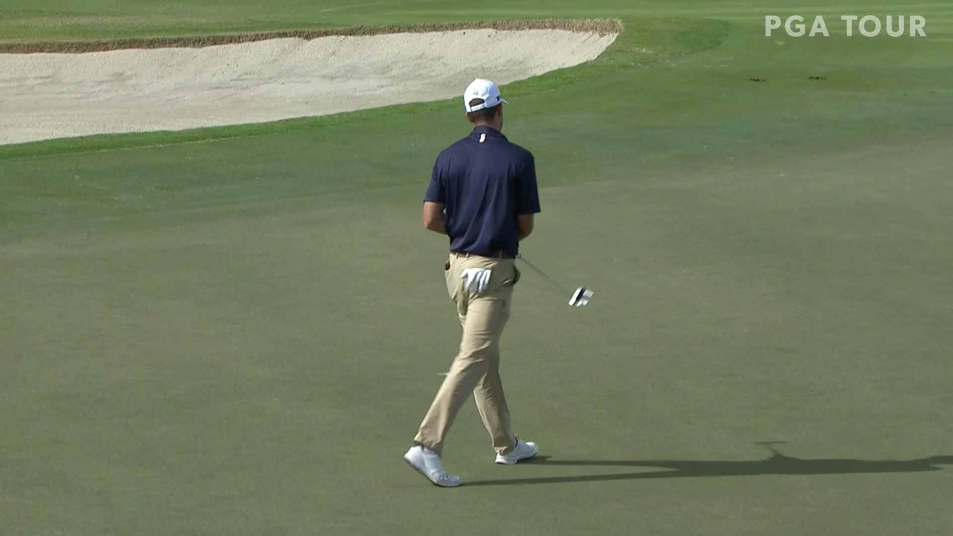 Mickey DeMorat makes eagle putt at The RSM Classic