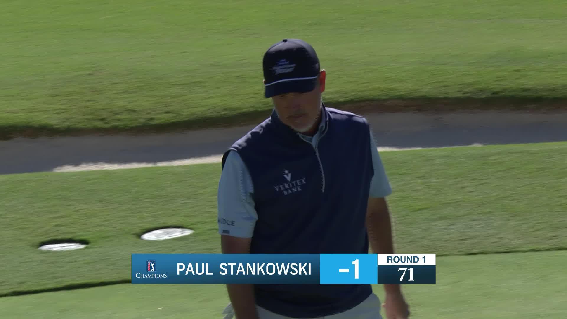Paul Stankowski makes eagle putt on No. 18 at Dominion Energy Charity Classic