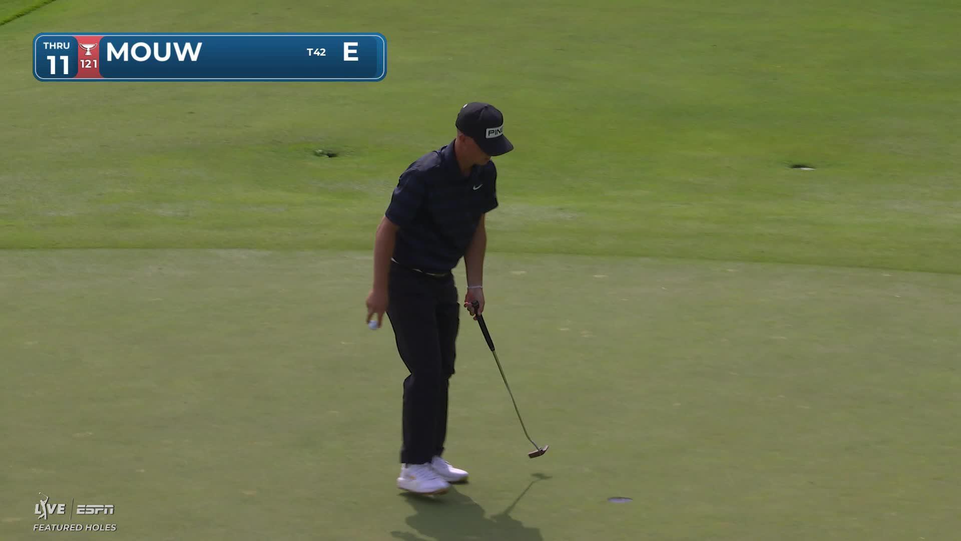 William Mouw sinks 15-foot birdie putt on No. 11 at RBC Canadian