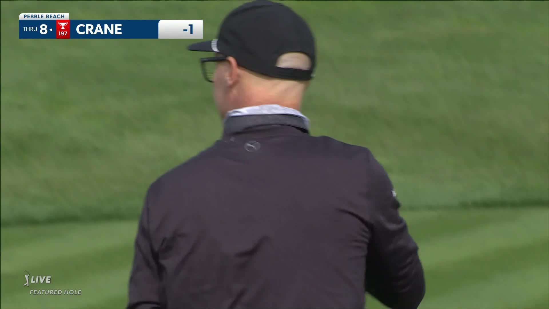 Ben Crane makes birdie on No. 17 at AT&T Pebble Beach