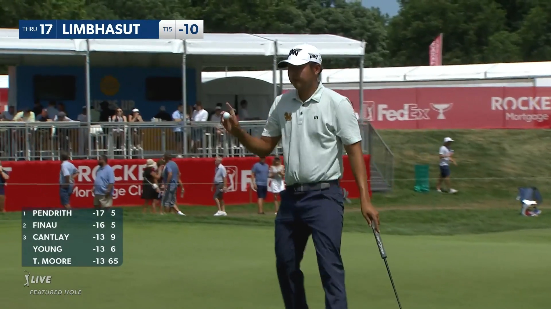 KK Limbhasut birdies No. 17 at Rocket Mortgage