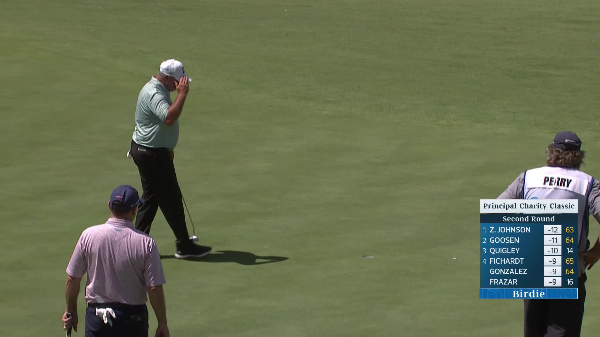 Boo Weekley makes birdie on No. 18 at Principal Charity Classic