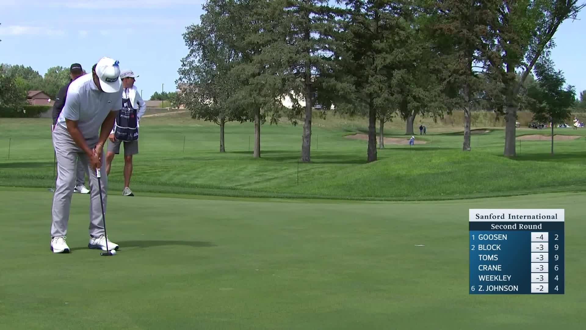 Ken Tanigawa makes birdie on No. 4 at Sanford International