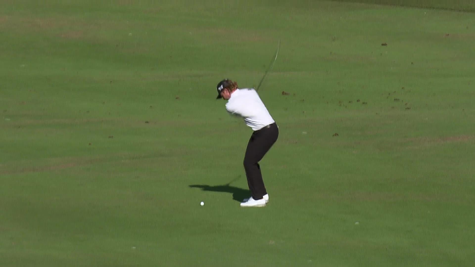 Mason Andersen makes birdie on No. 18 at Bahamas Classic Atlantis