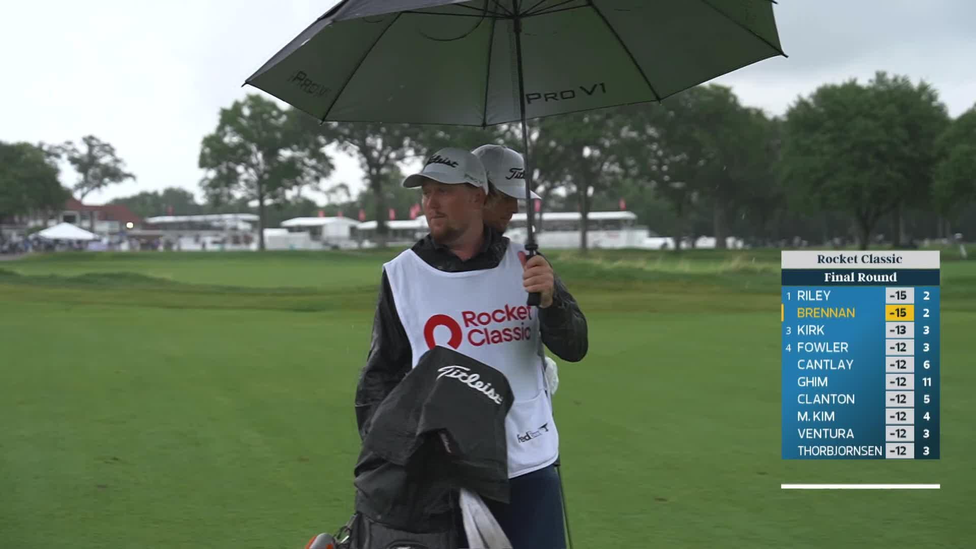 Michael Brennan's 118-yard approach sets up birdie on No. 3 at Rocket Classic
