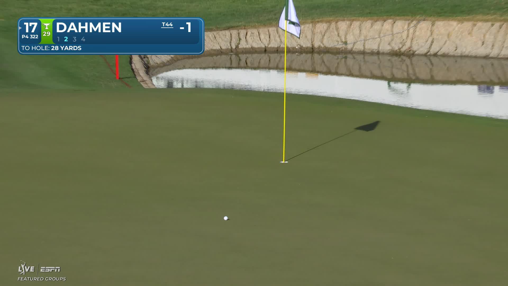 Joel Dahmen makes birdie on No. 17 at WM Phoenix Open