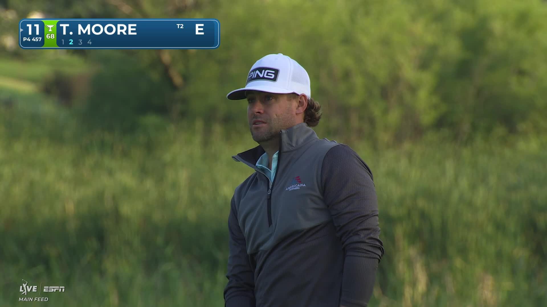 Taylor Moore's 157-yard approach sets up birdie on No. 11 at 3M Open