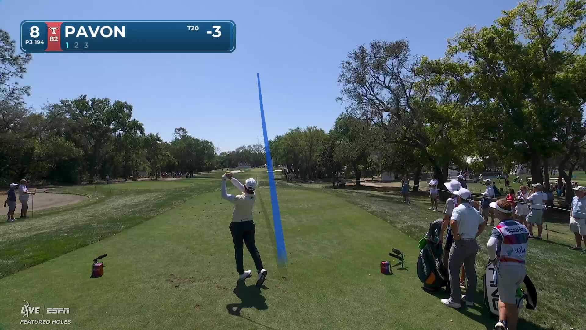 Matthieu Pavon sinks 19-foot birdie putt on No. 8 at Valspar