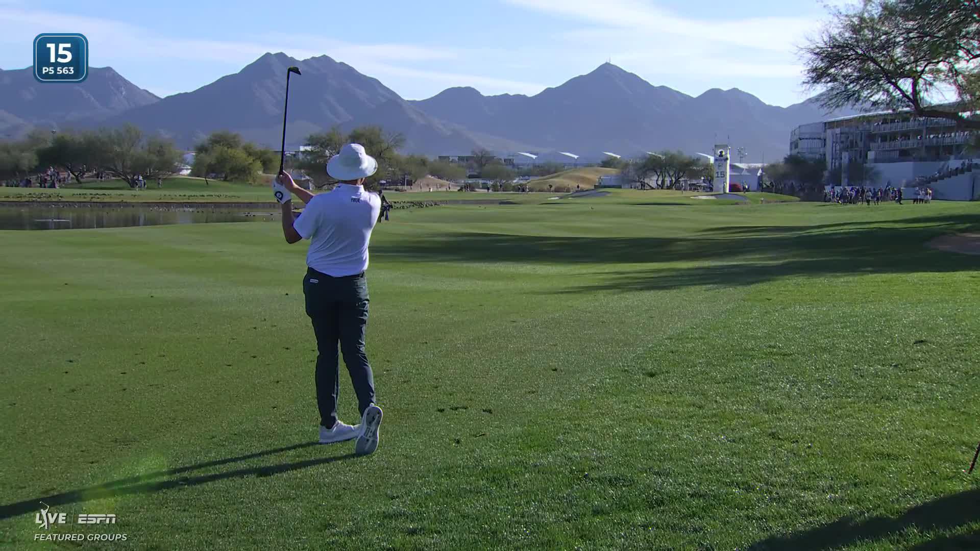 Joel Dahmen hits 87-yard approach to 6 feet, sets up birdie on No. 15 at WM Phoenix Open