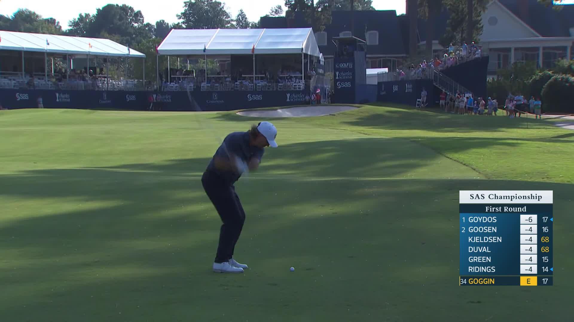 Mathew Goggin makes birdie on No. 18 at SAS Championship