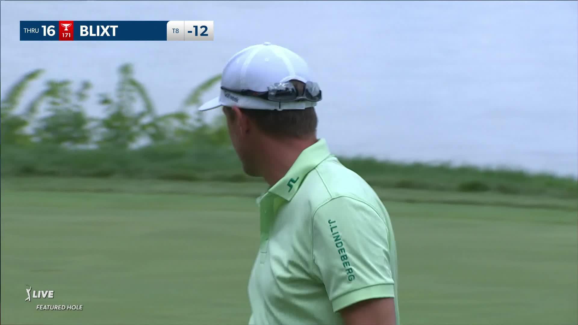 Jonas Blixt's birdie on No. 16 at John Deere