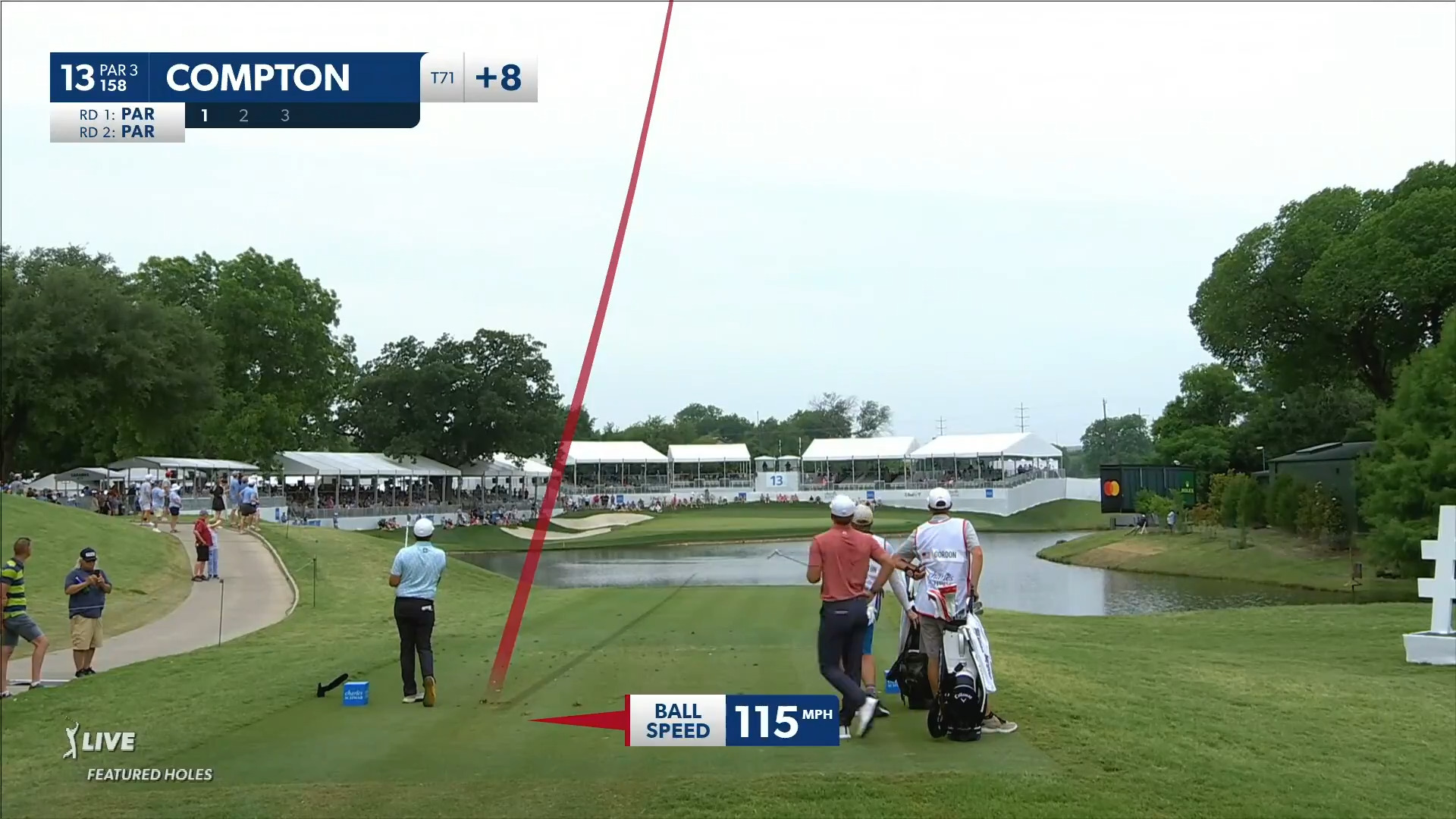 Erik Compton sticks tee shot to set up birdie at Charles Schwab