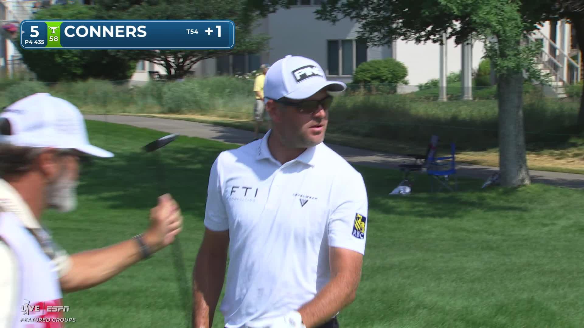 Corey Conners's 153-yard approach sets up birdie on No. 5 at 3M Open