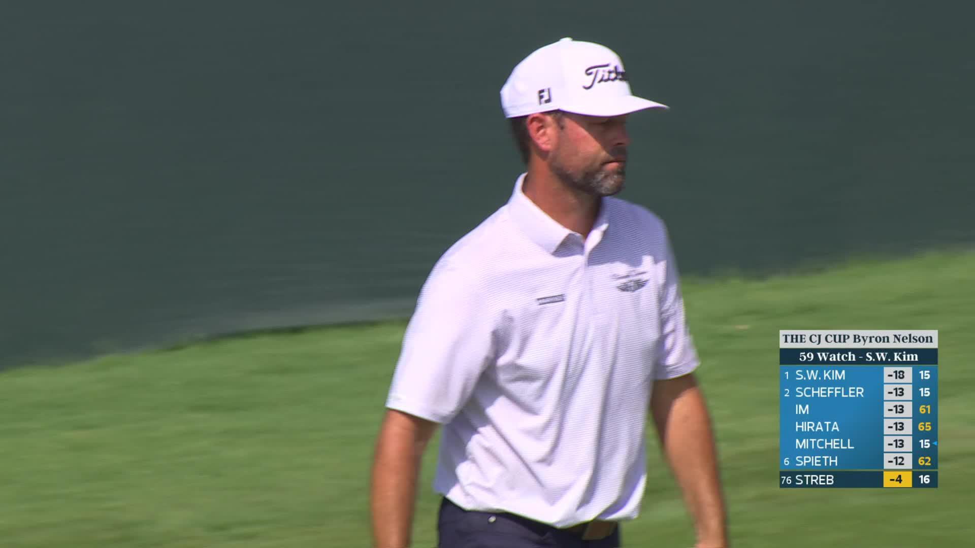 Robert Streb sinks 17-foot birdie putt on No. 17 at THE CJ CUP