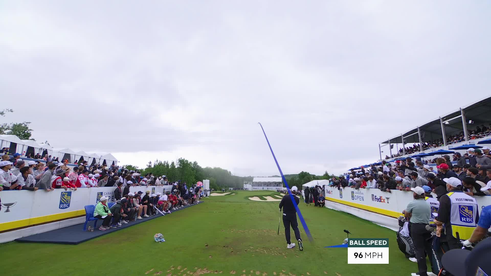 Brice Garnett hits tee shot to 7 feet, sets up birdie on No. 14 at RBC Canadian