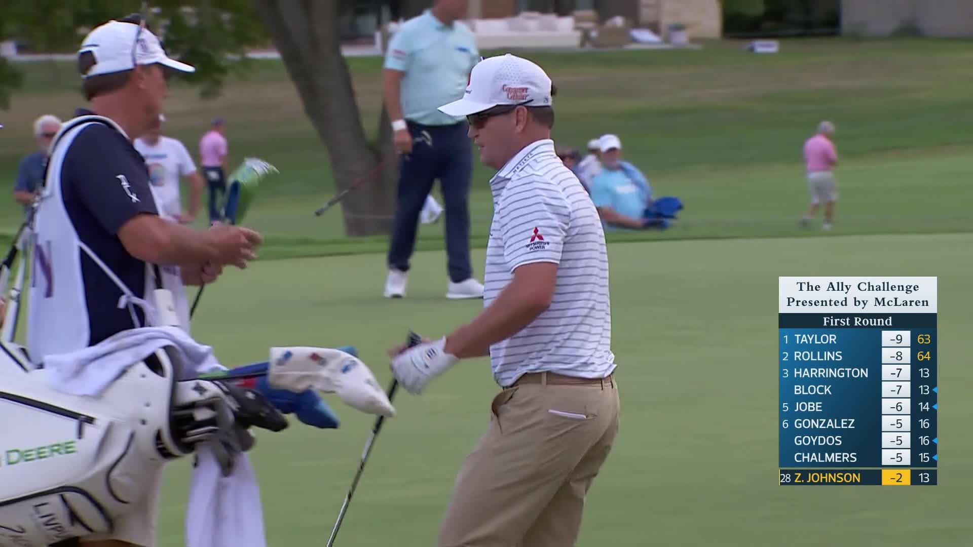 Zach Johnson makes birdie on No. 14 at The Ally Challenge