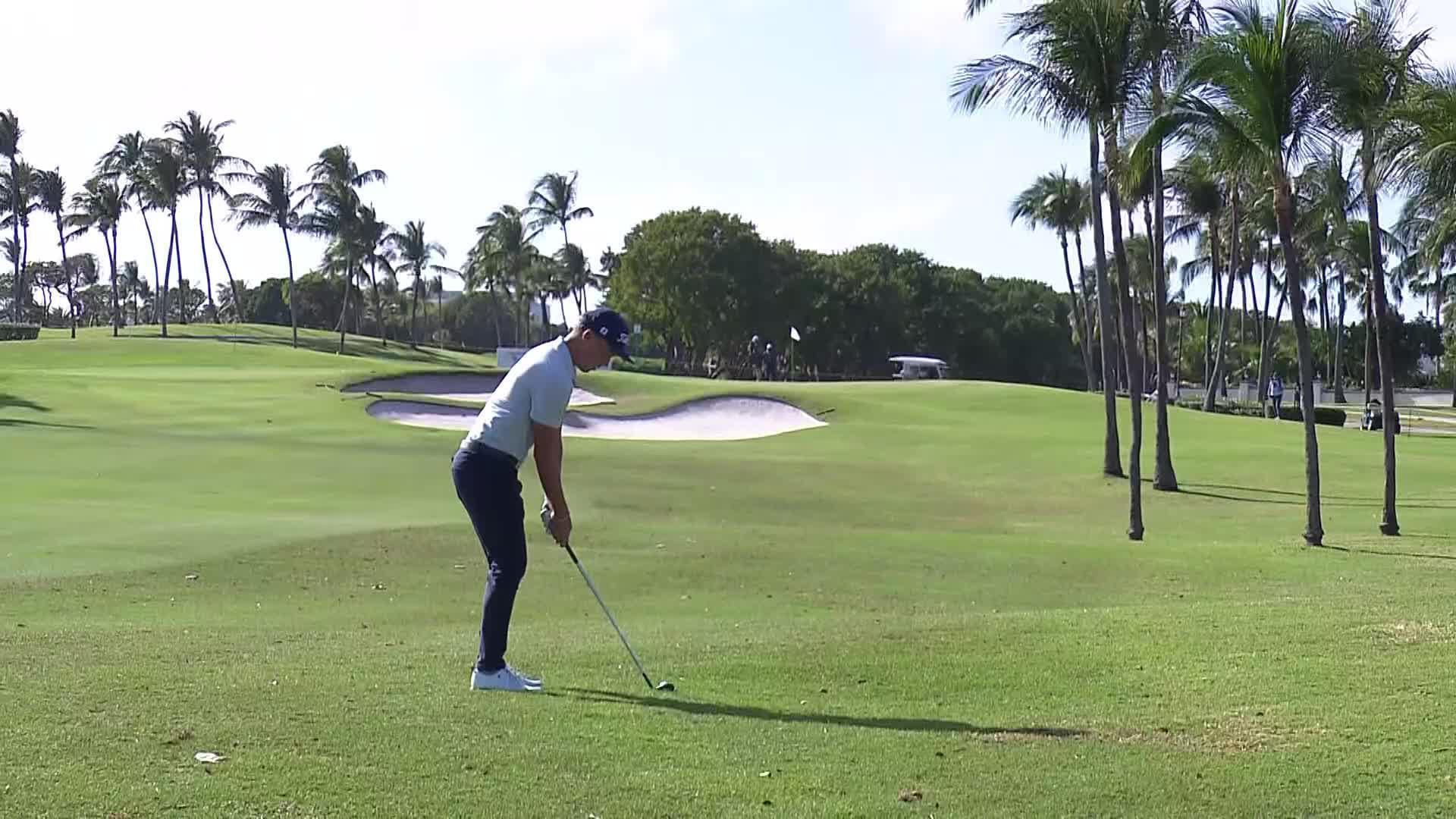 Justin Hastings makes birdie on No. 14 at Bahamas Classic Atlantis