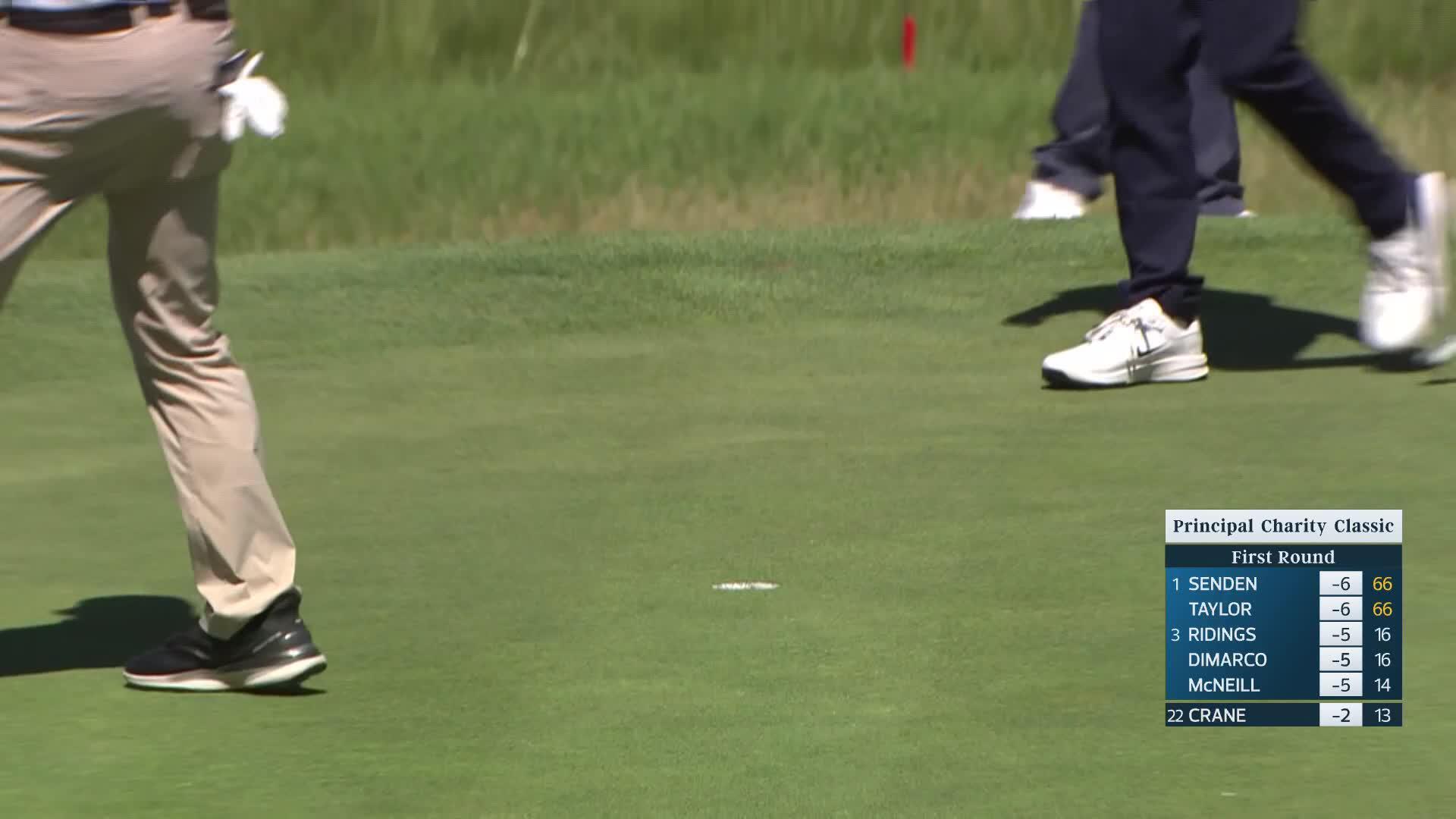 Ben Crane makes birdie on No. 14 at Principal Charity Classic