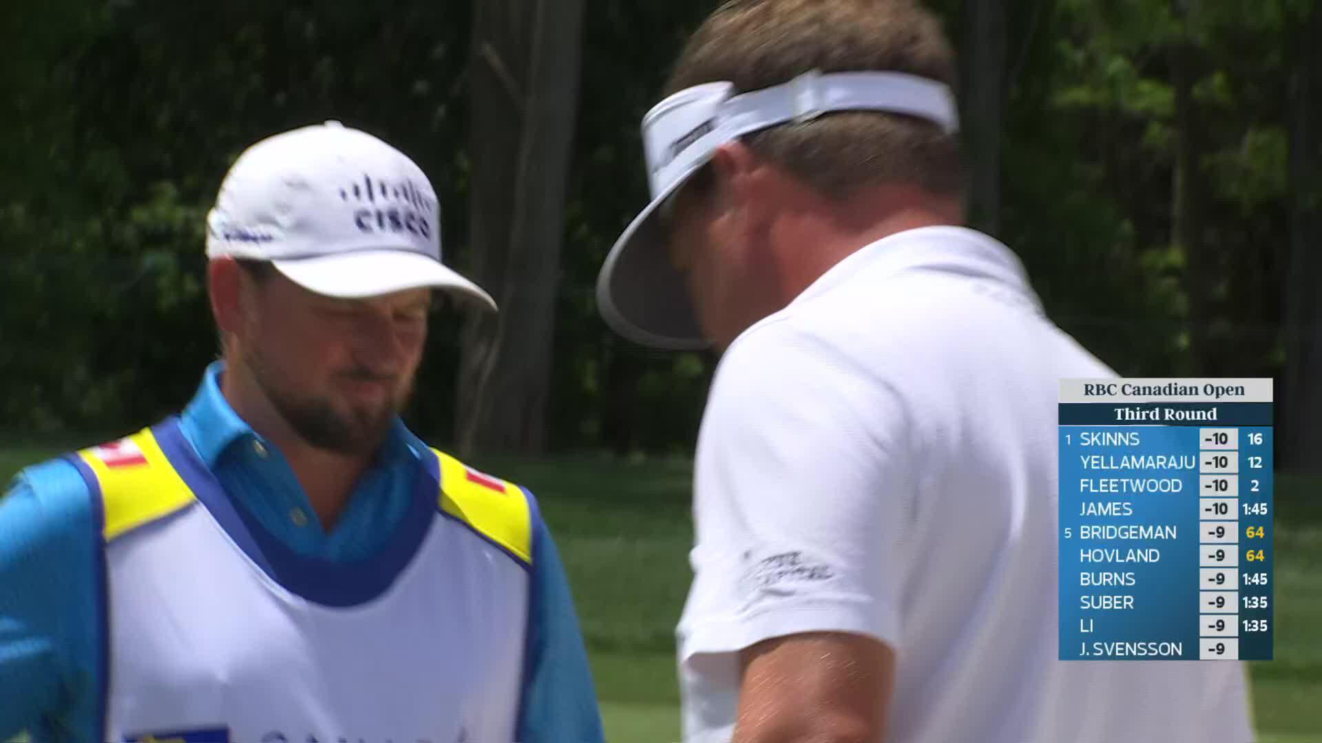 Keith Mitchell drains 5-foot putt for birdie on No. 1 at RBC Canadian