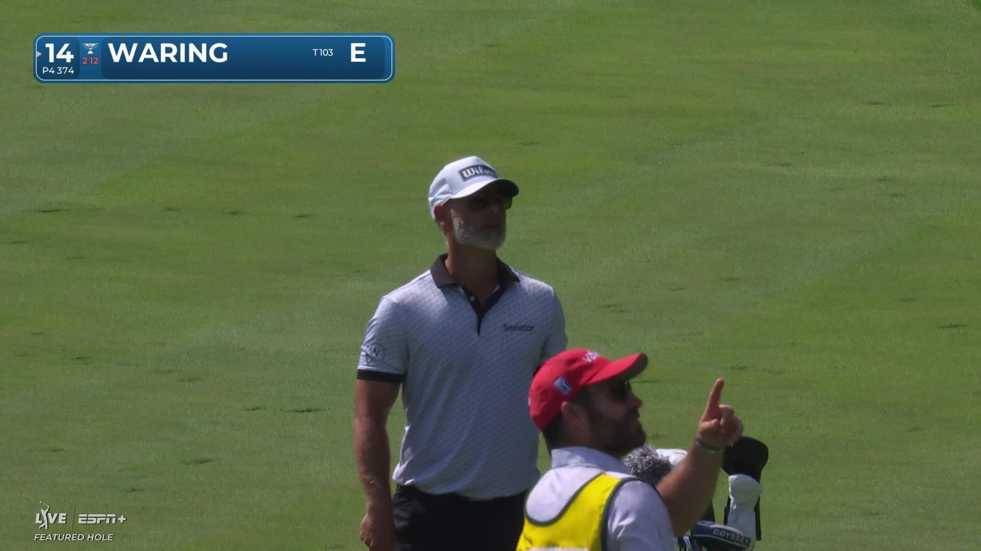 Paul Waring makes birdie on No. 14 at John Deere