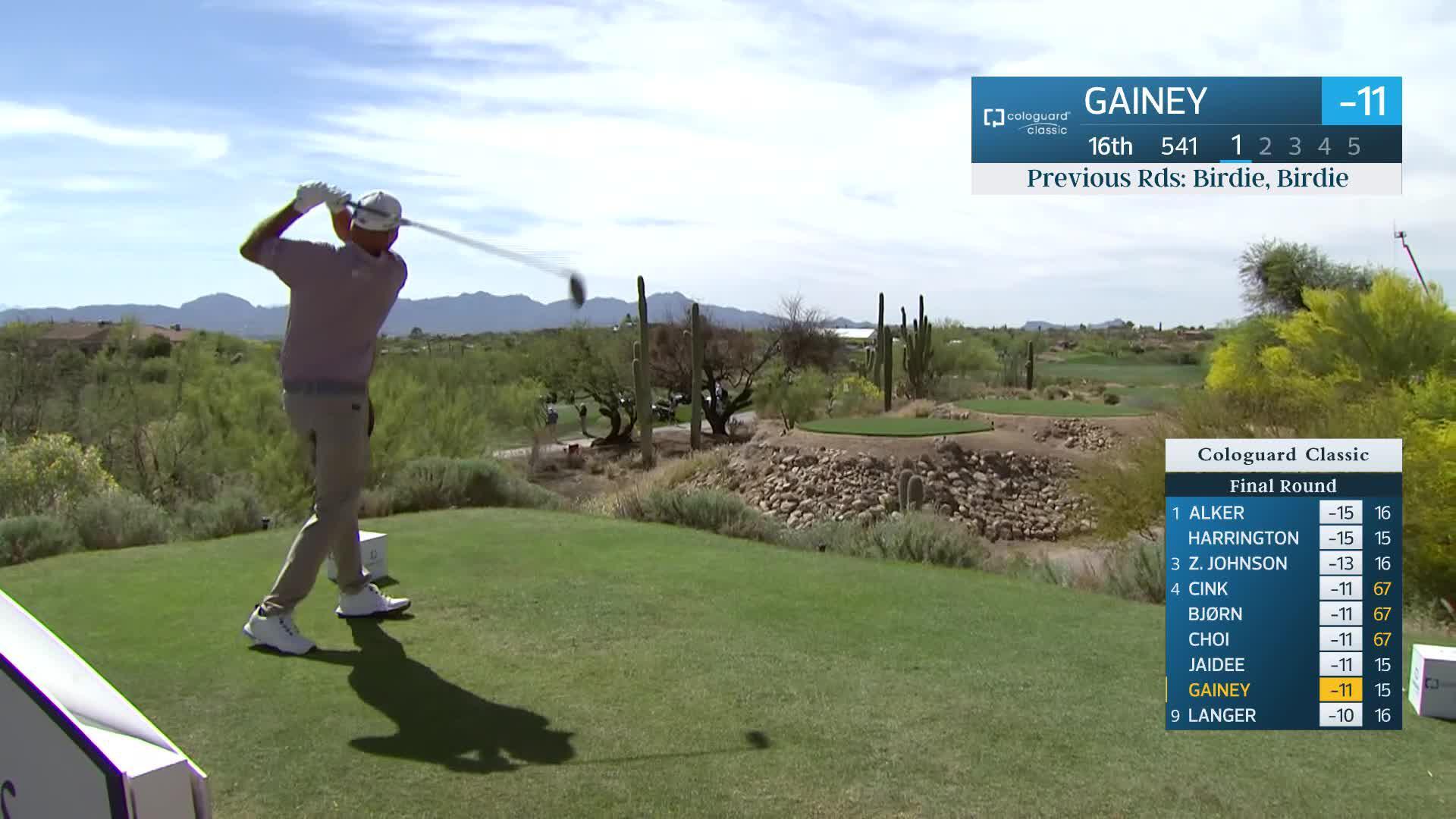 Tommy Gainey makes Eagle on No. 16 at Cologuard Classic