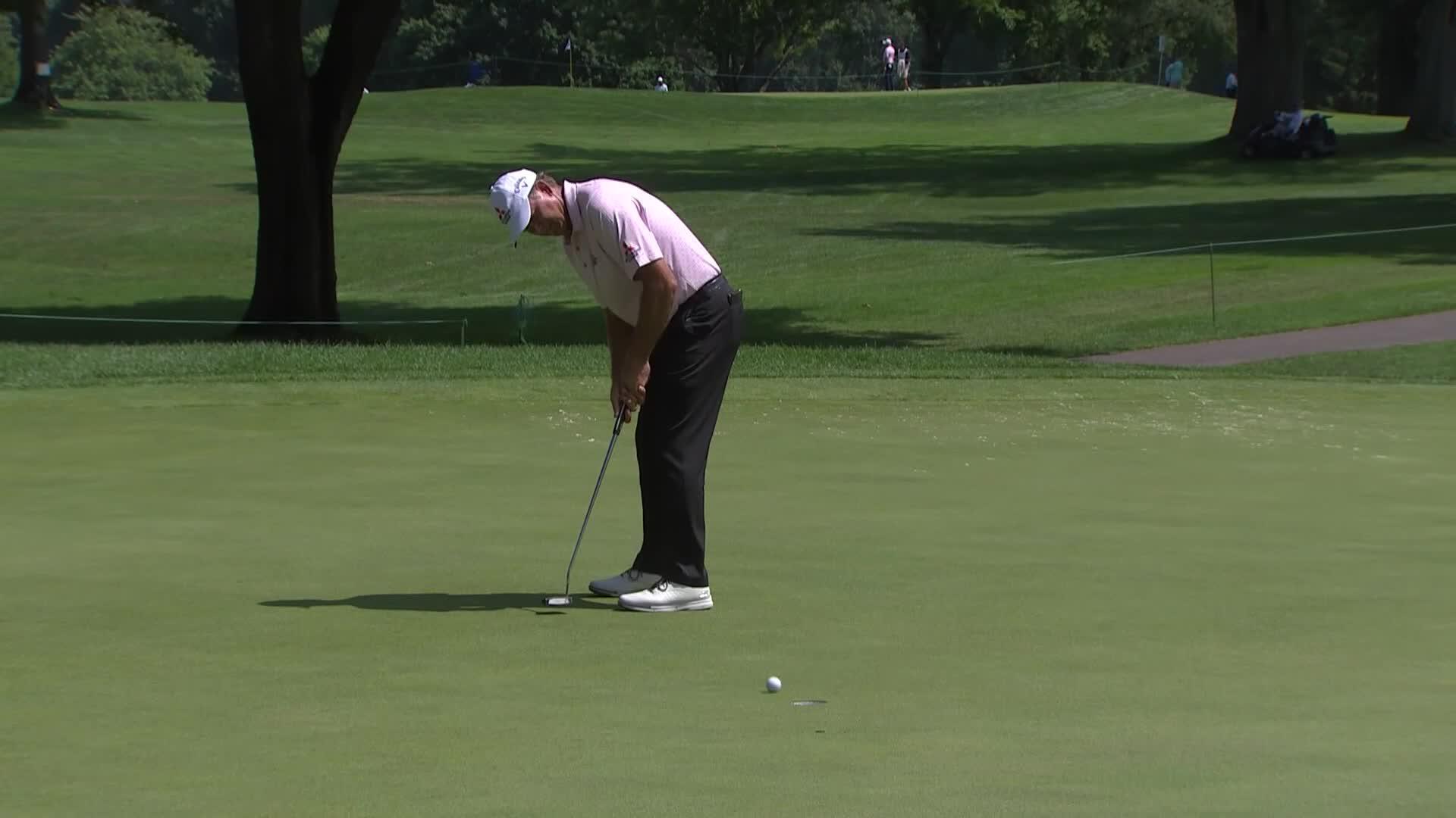 Retief Goosen makes birdie on No. 6 at Kaulig Companies Championship