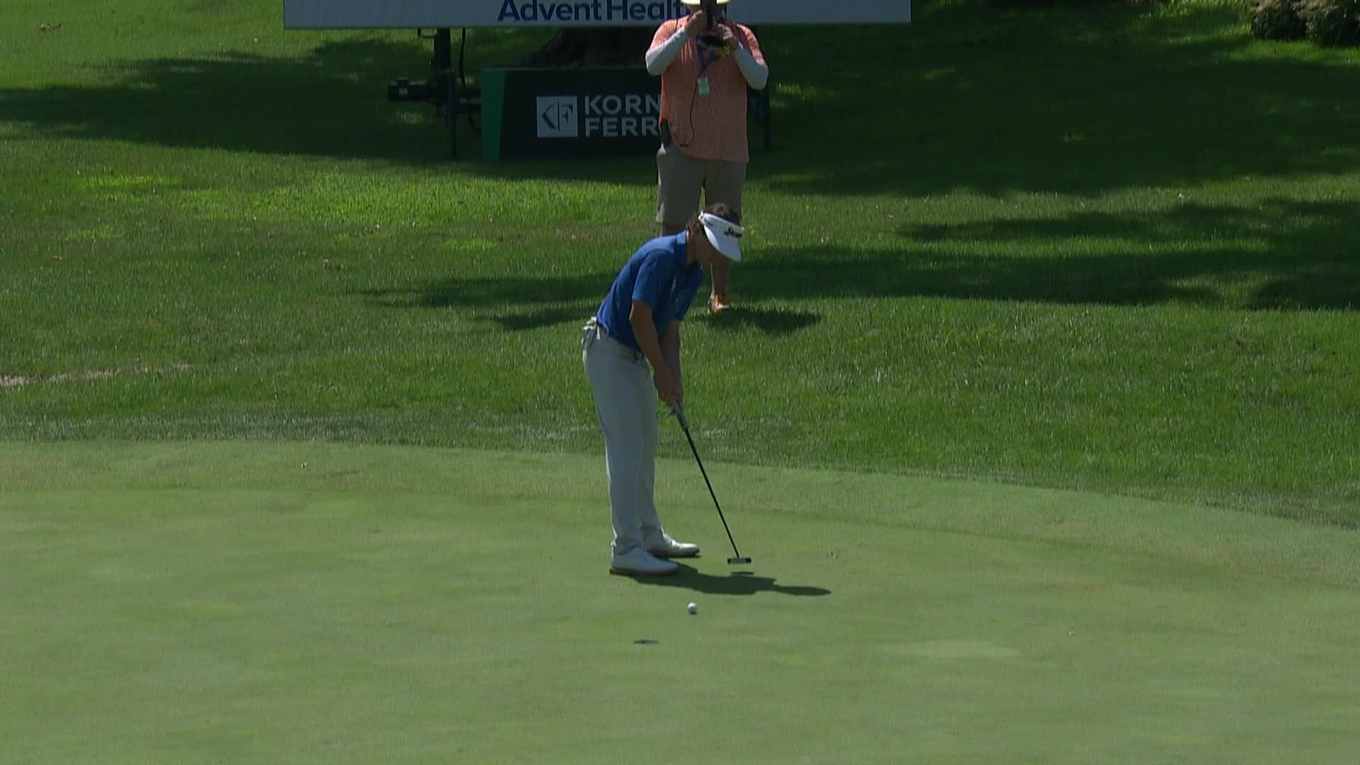 William Sides makes birdie on No. 18 at AdventHealth