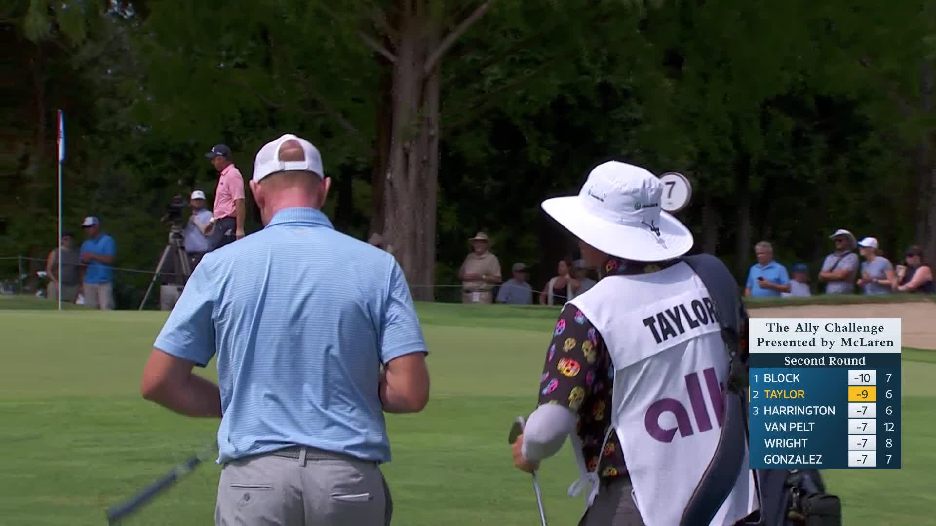 Vaughn Taylor makes birdie on No. 7 at The Ally Challenge
