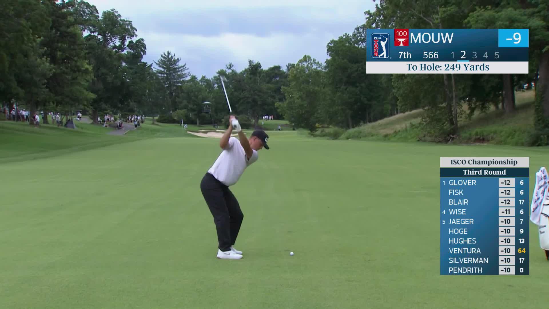 William Mouw reaches par-5 No. 7 in two, makes birdie at ISCO Championship