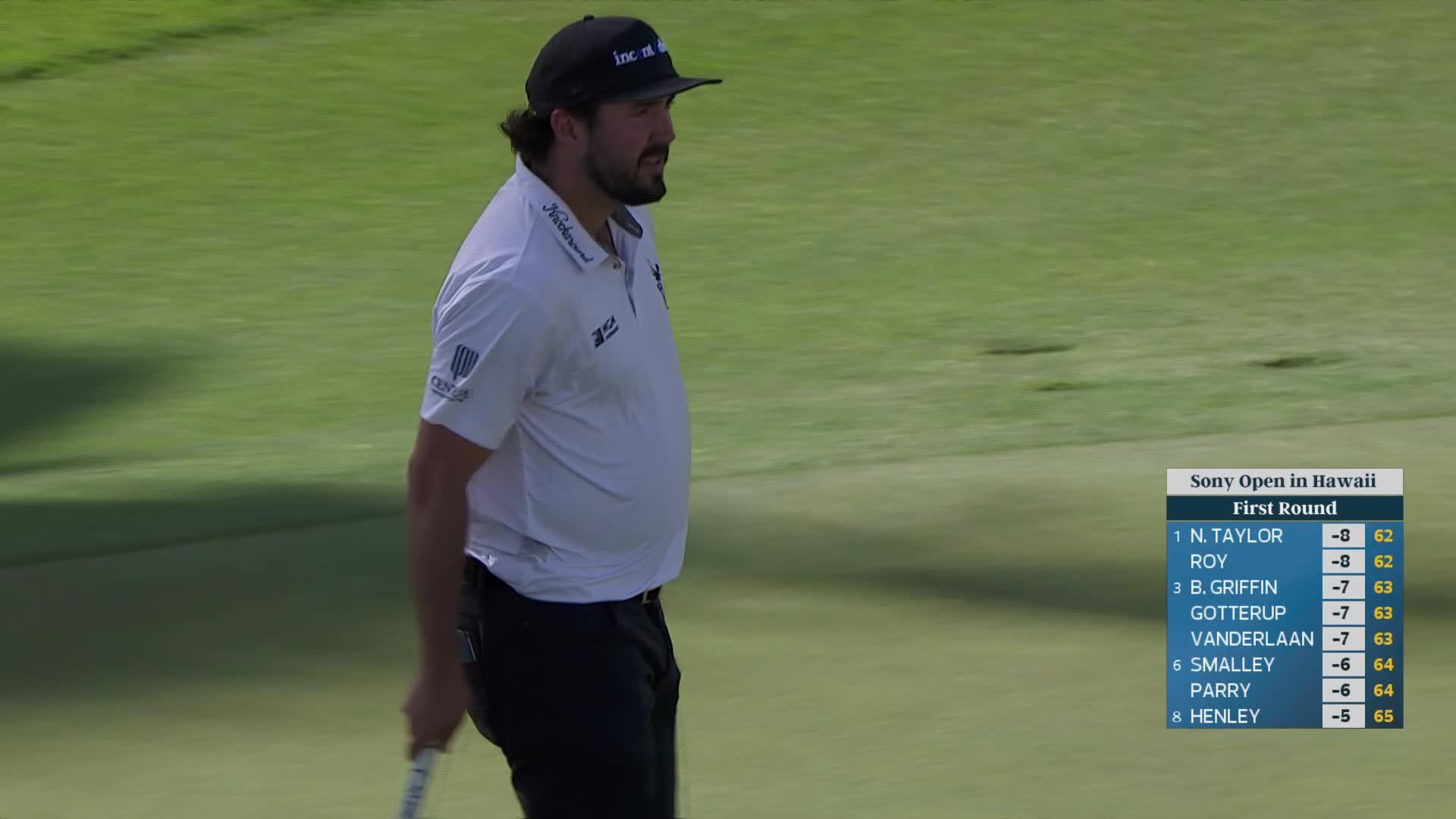 Mark Hubbard drains 24-foot birdie putt on No. 11 at Sony Open