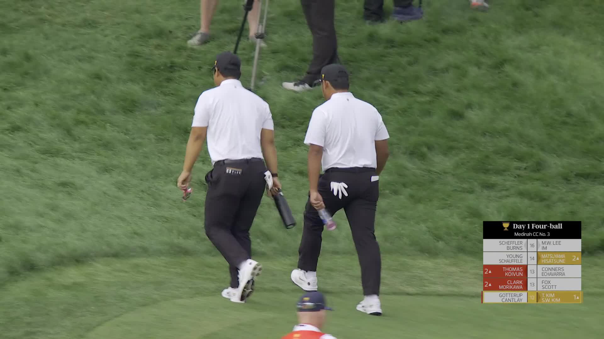 Chris Gotterup makes birdie on No. 12 at the 2026 Presidents Cup