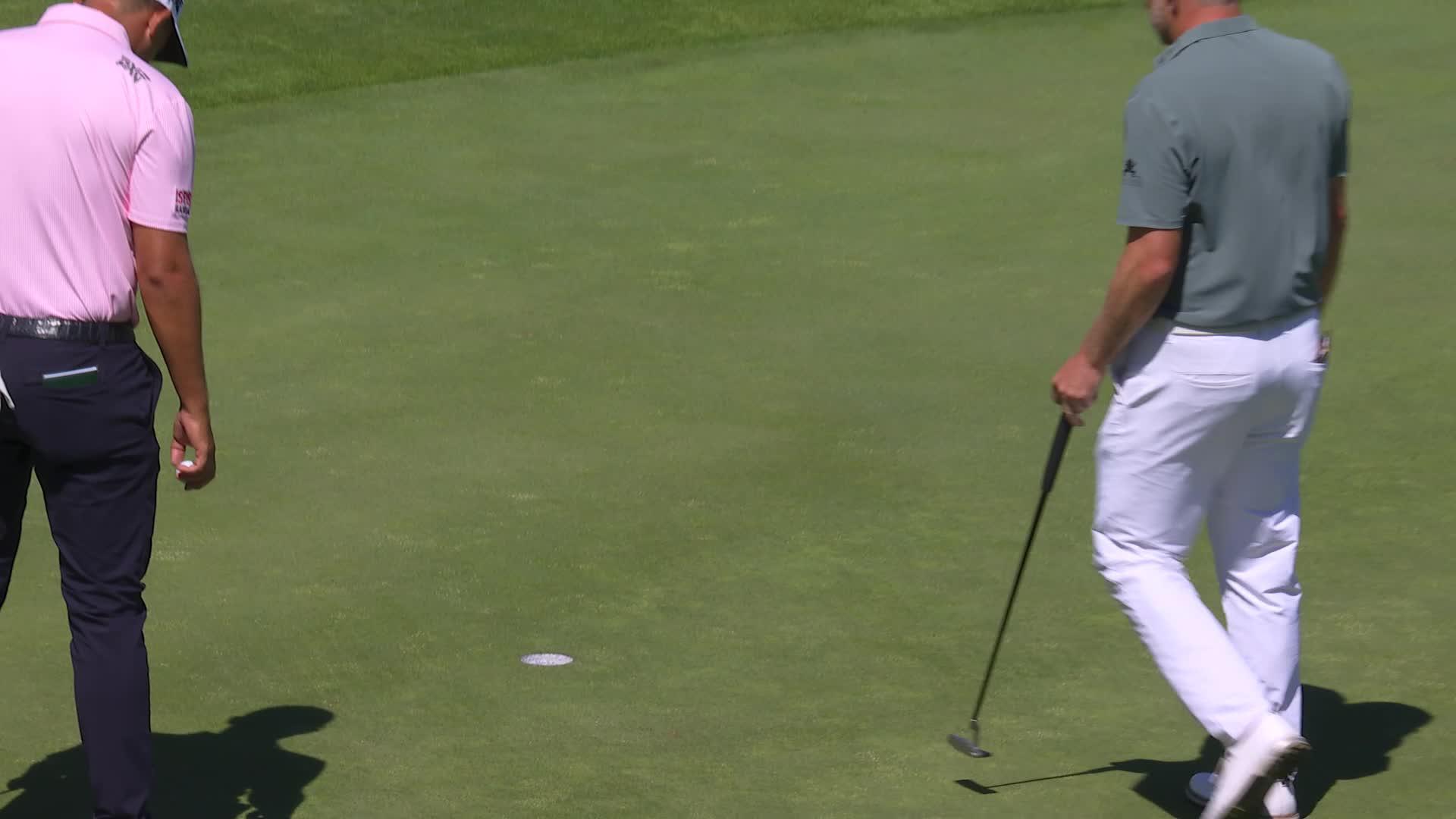 David Skinns sinks 32-foot birdie putt on No. 7 at RBC Canadian