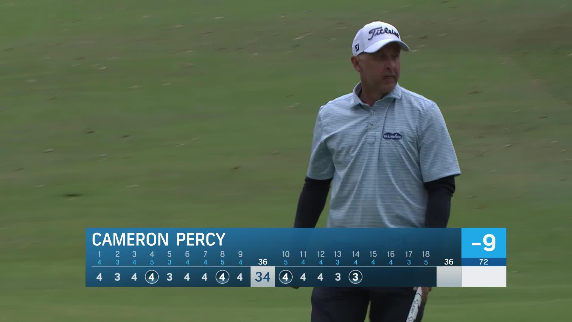 Cameron Percy makes birdie on No. 14 at Simmons Bank Championship
