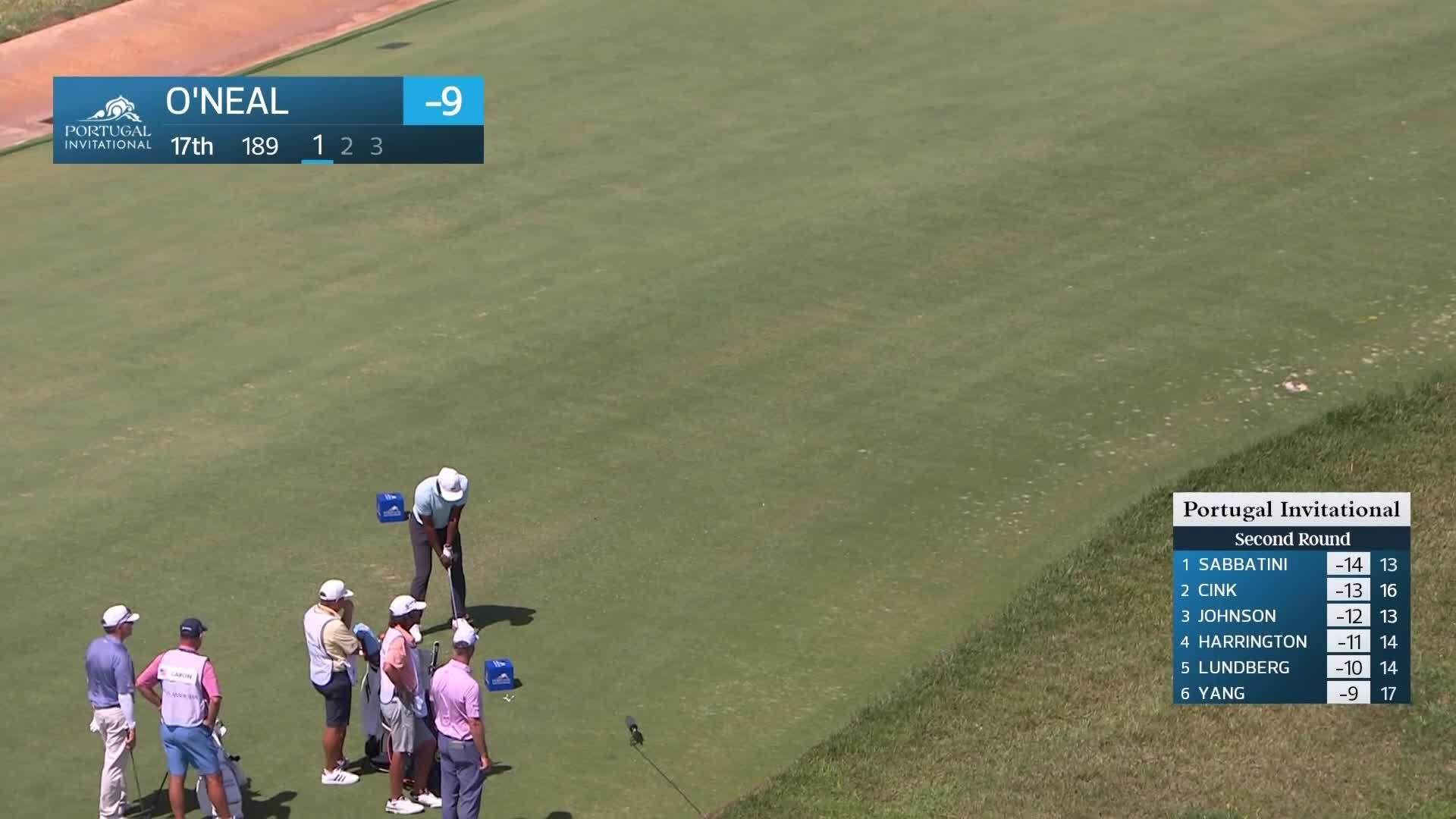 Timothy O'Neal makes birdie on No. 17 at Portugal Invitational