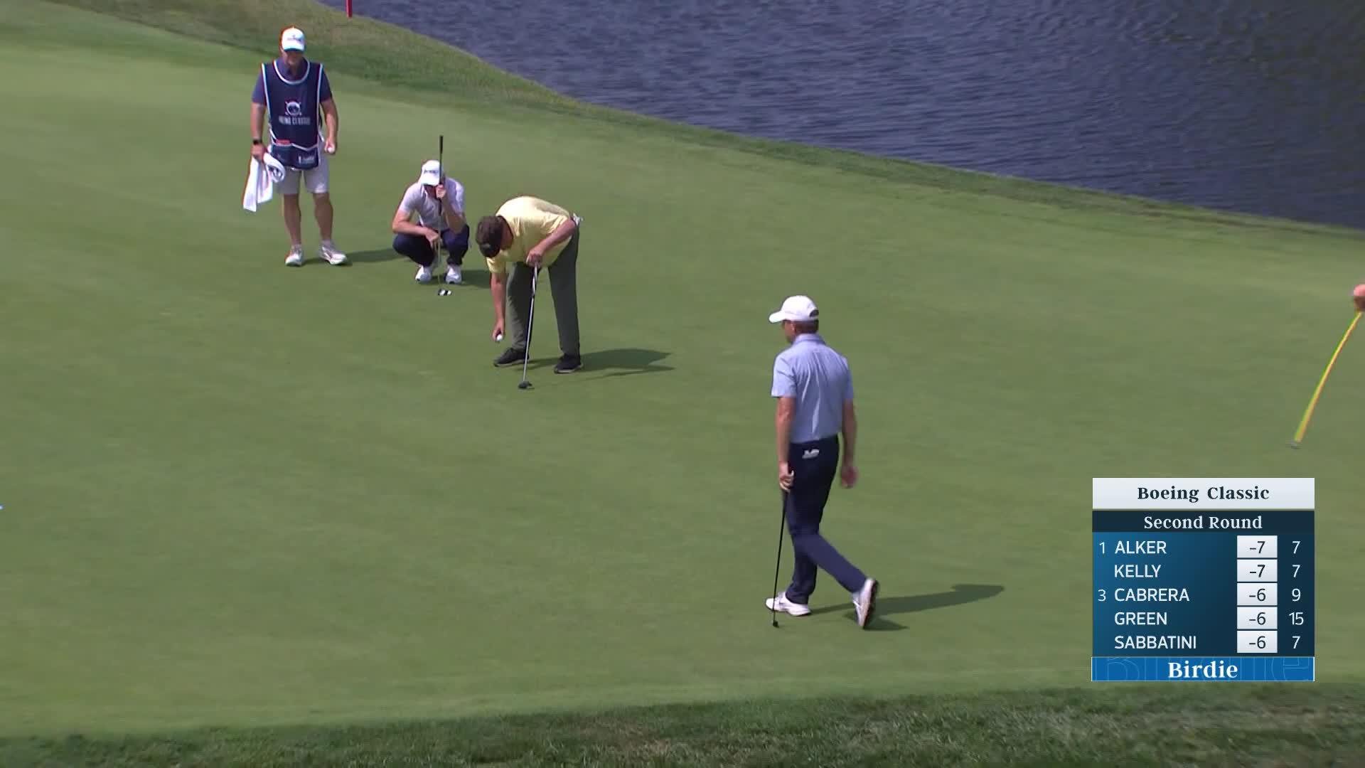 George McNeill makes birdie putt on No. 8 at Boeing Classic