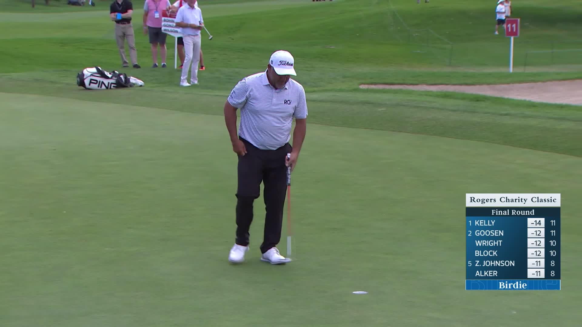 Ricardo Gonzalez makes birdie on No. 11 at Rogers Charity Classic