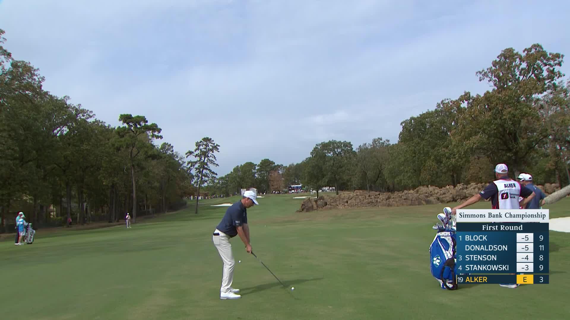 Steven Alker makes birdie on No. 4 at Simmons Bank Championship