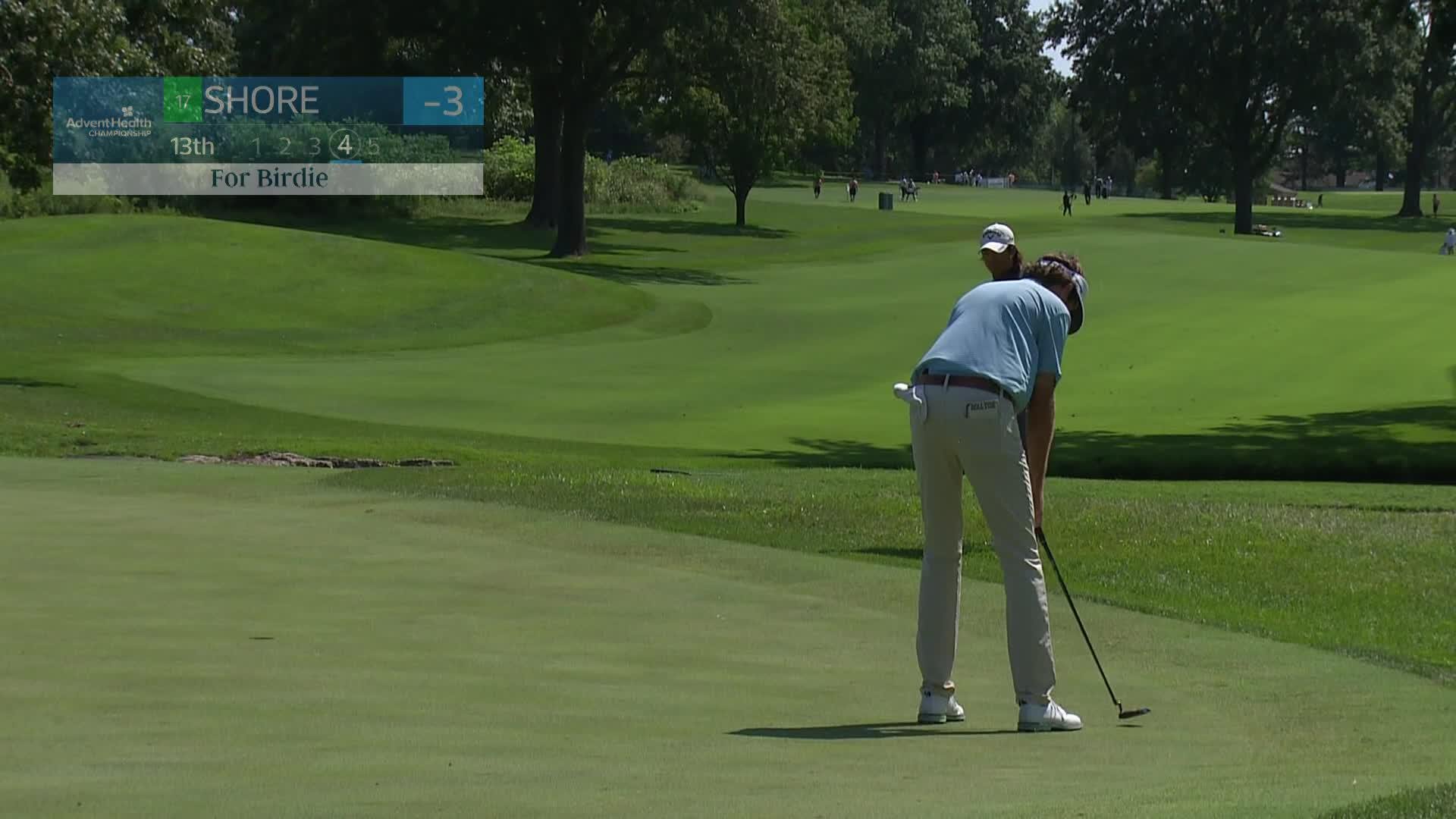Davis Shore makes birdie on No. 13 at AdventHealth