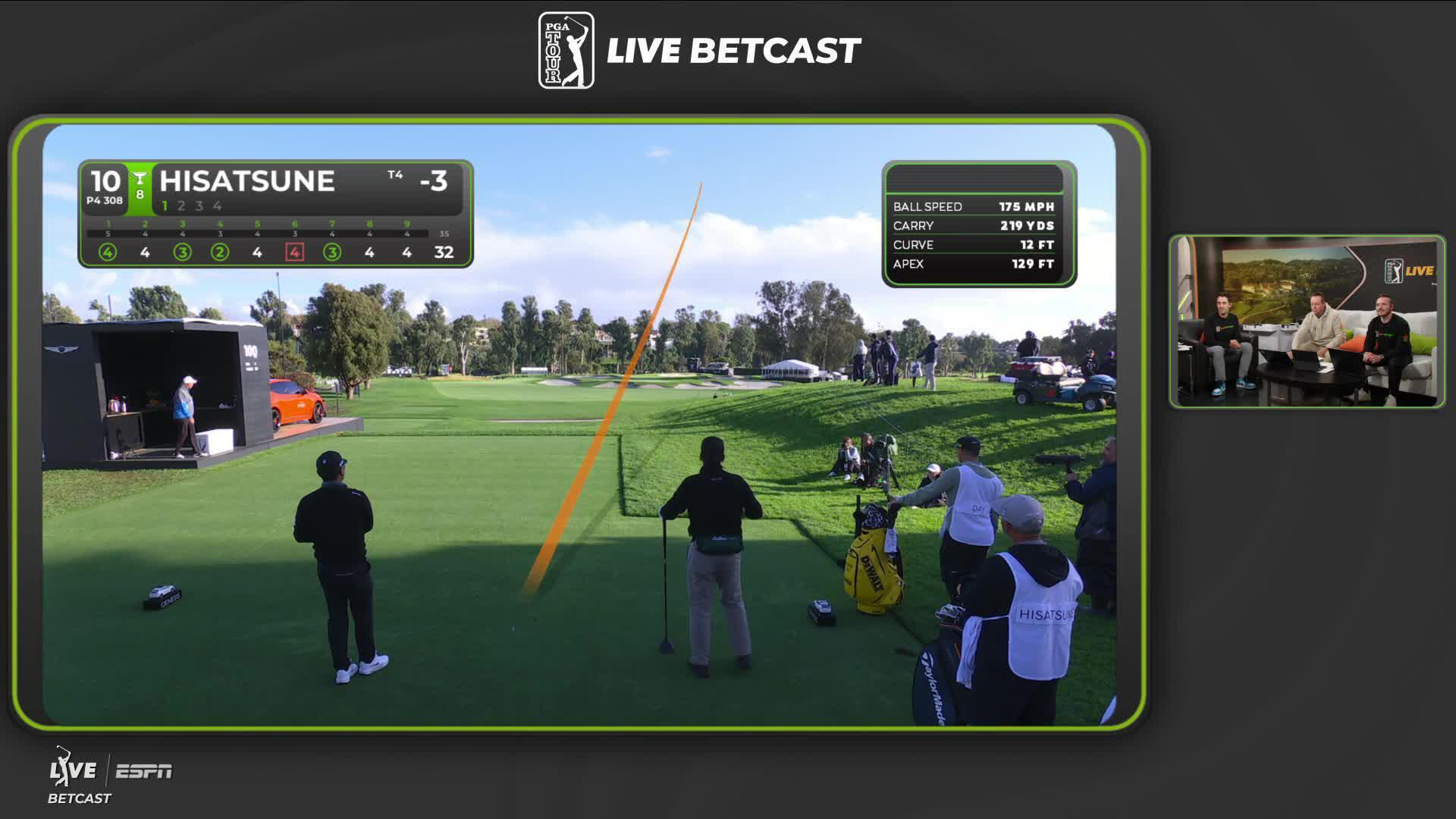 Ryo Hisatsune's 301-yard drive sets up 35-foot birdie putt at The Genesis