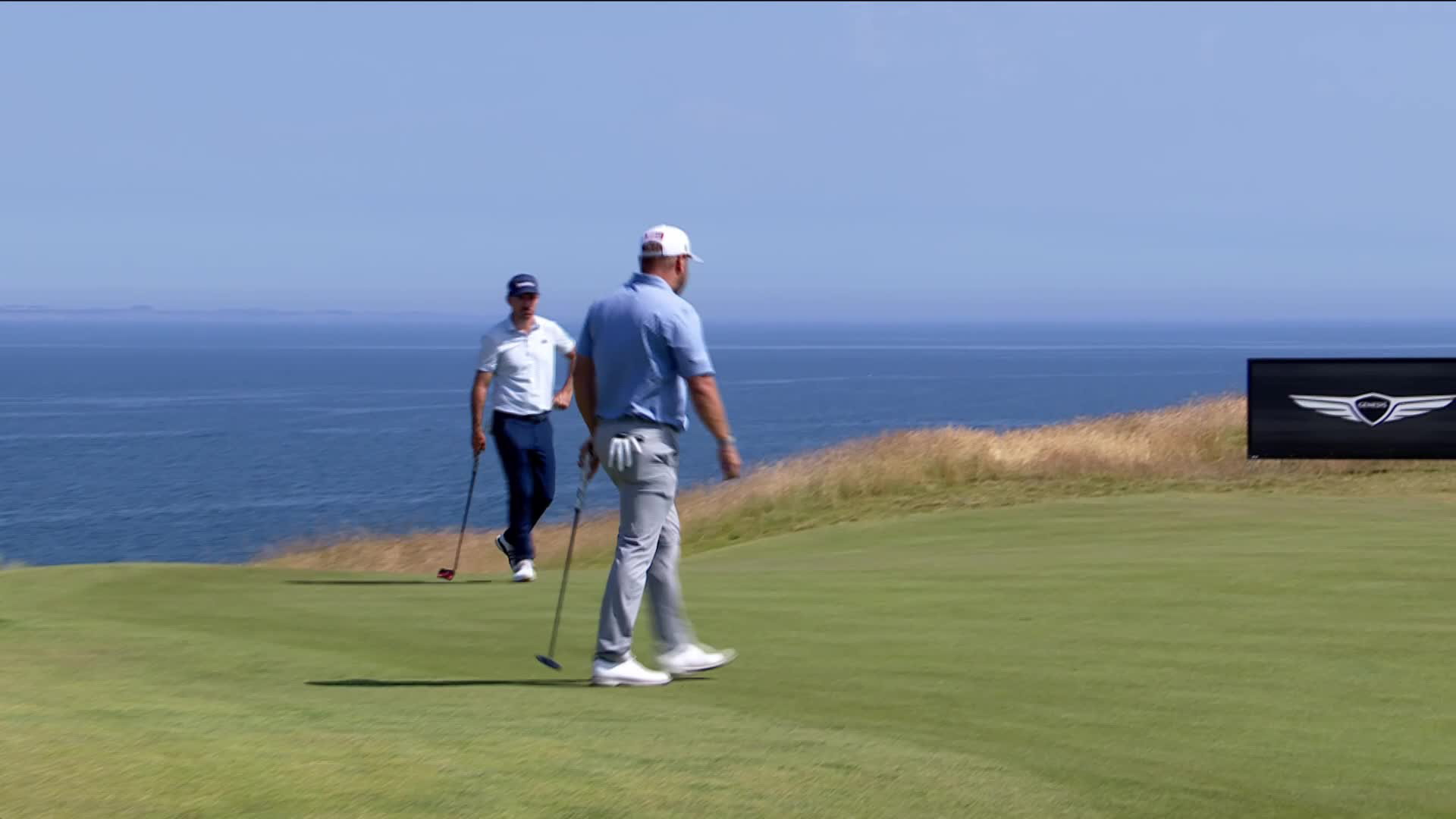 Jordan L Smith drains 15-foot putt for birdie on No. 5 at Genesis Scottish Open