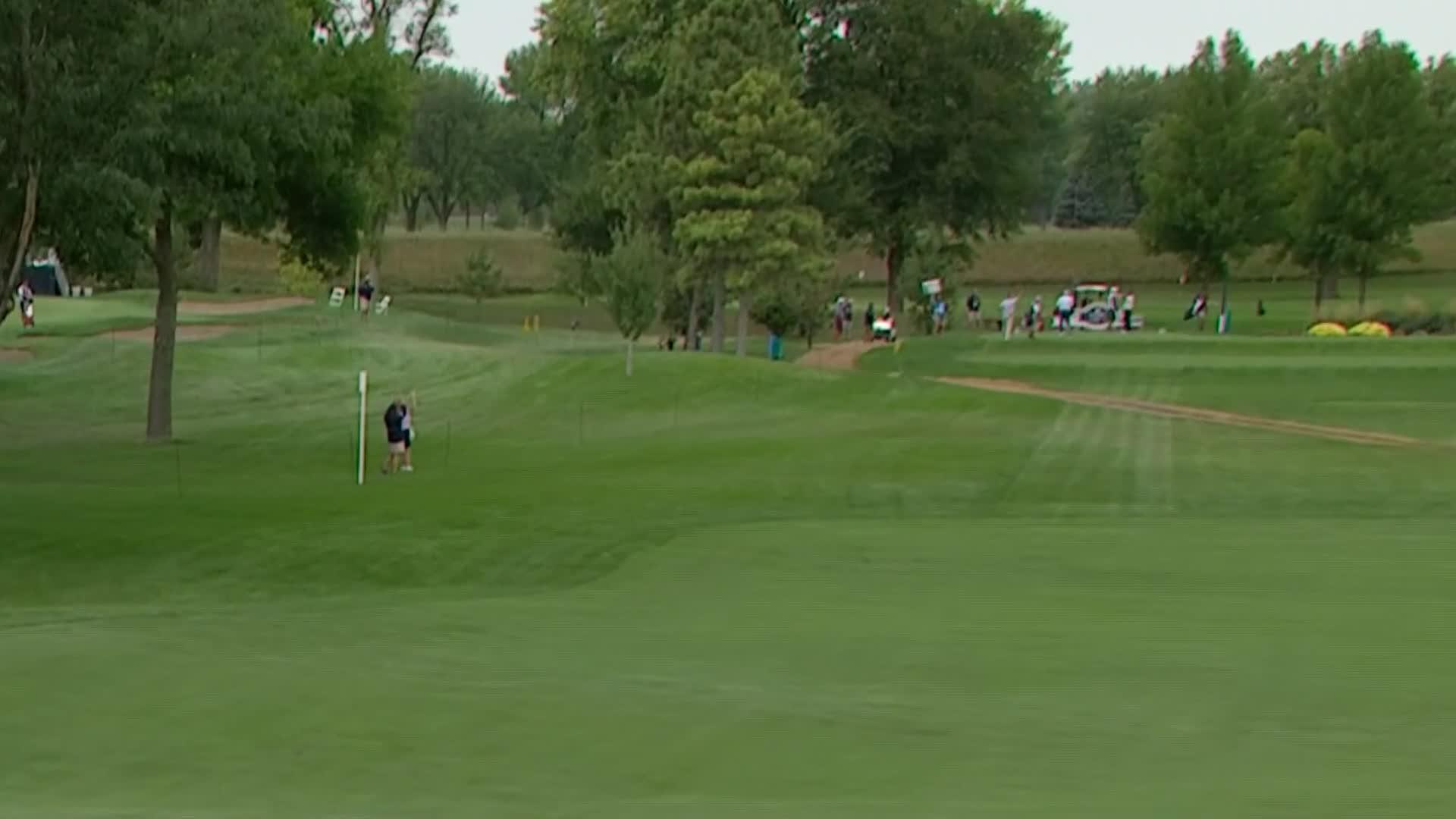 Fred Funk cards an ace on No. 17 at Sanford International